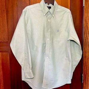 Mens green Brooks Brothers 346 button-up dress shirt sz. small *mistagge…